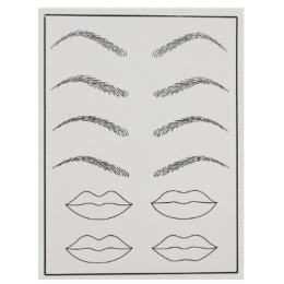 Tattoo practice skin (eyebrows and lips)