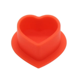 Silicone caps Heart Red