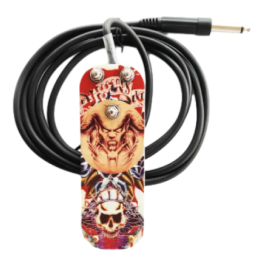 Metal pedal with a pattern