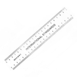 Transparent silicone eyebrow ruler