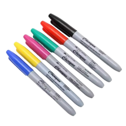 Set of permanent markers Chenyun 6pcs