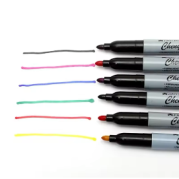 Set of permanent markers Chenyun 6pcs
