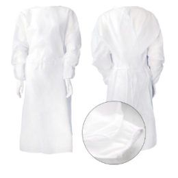 Disposable robe with ties