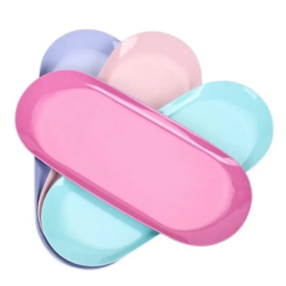 Colored oval tool tray