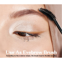 Disposable eyebrow brushes in a tube 100 pcs colored