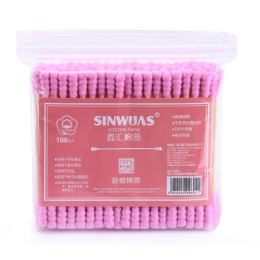 Cotton swabs colored
